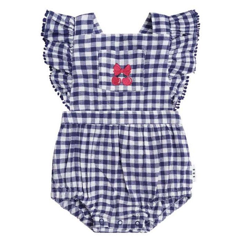 Huxbaby Frilly Playsuit Cherry Pie Check image number 0